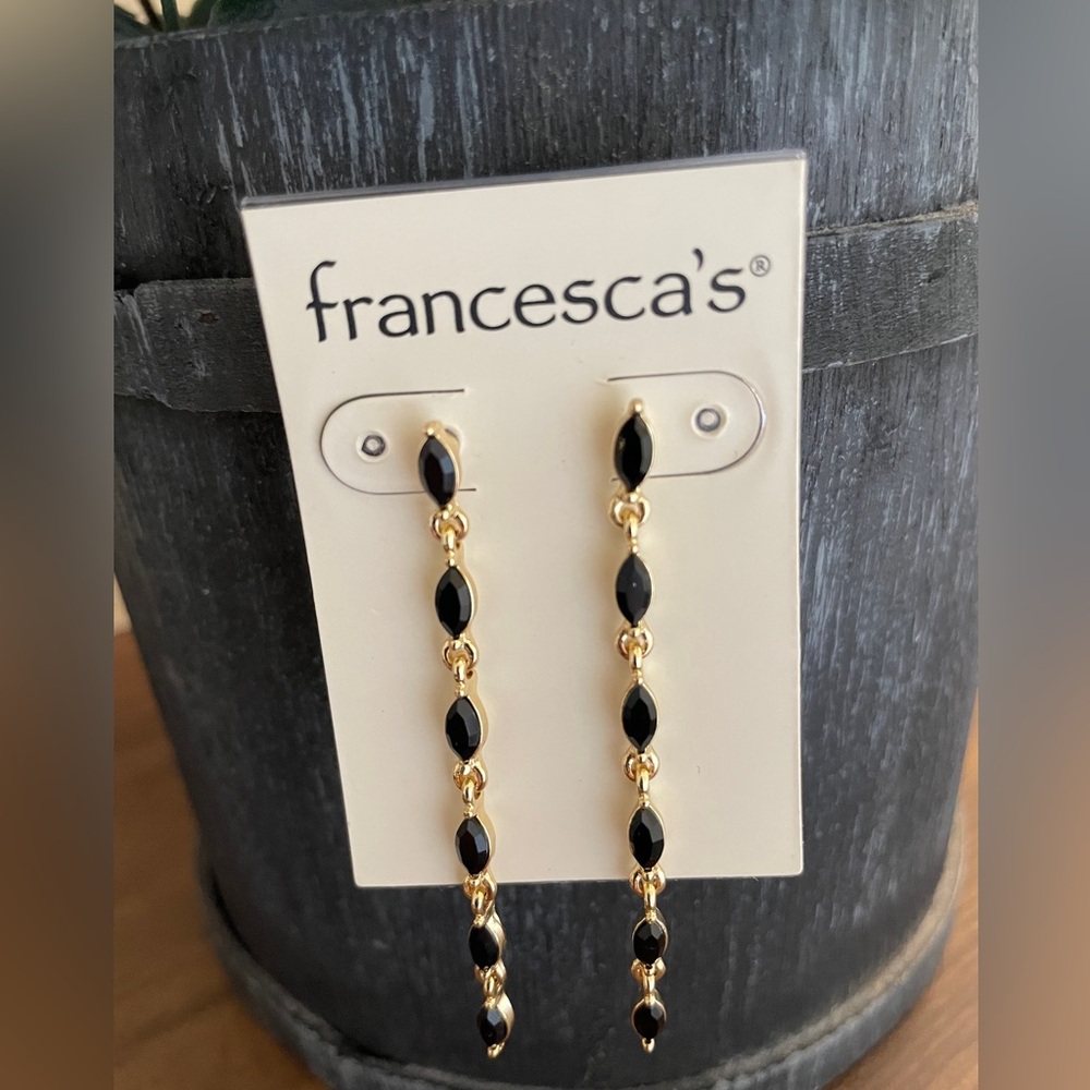 Francesca’s Krystelle Marquis Linear Earrings